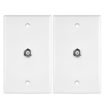 Enerlites CATV Jacks 1 Gang Single F-Type Connector